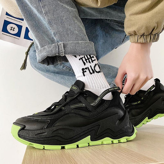 New Fashion Men's Spring Korean Retro Daddy Shoes