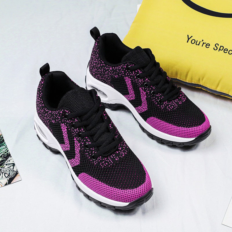 Women Air Cushion Heightening Breathable Outdoor Sports Shoes