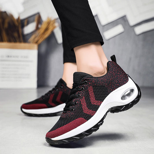 Women Air Cushion Heightening Breathable Outdoor Sports Shoes