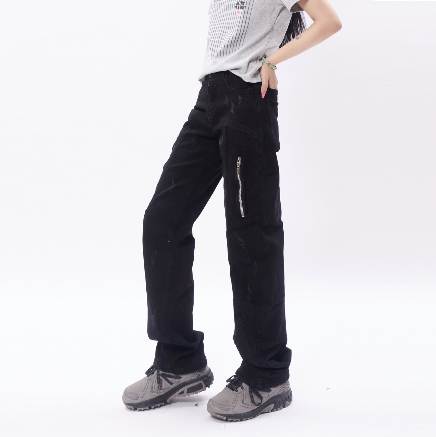 Men's Heavy Industry Wash Denim Trousers