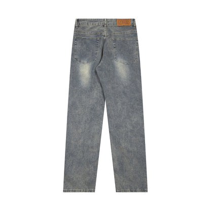 Men's Heavy Industry Wash Denim Trousers