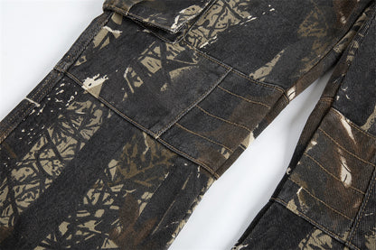 Men's Jungle Camouflage Workwear Trousers