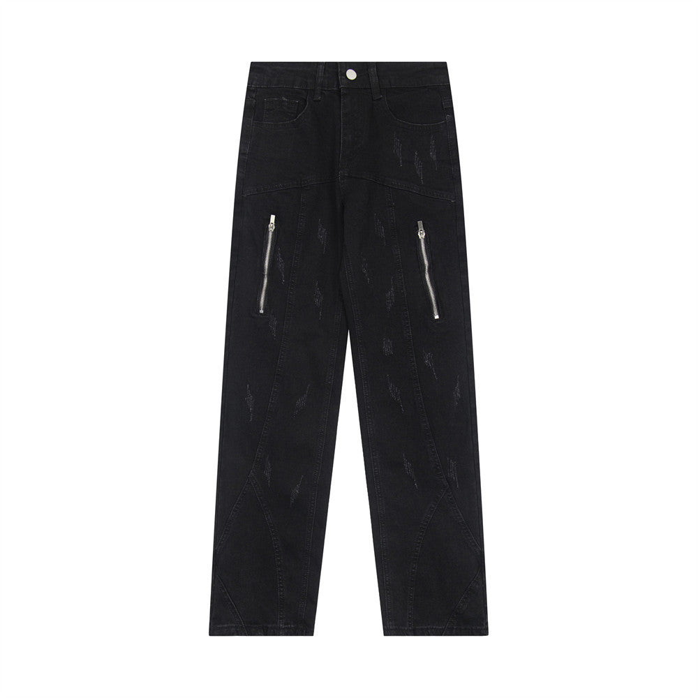 Men's Heavy Industry Wash Denim Trousers