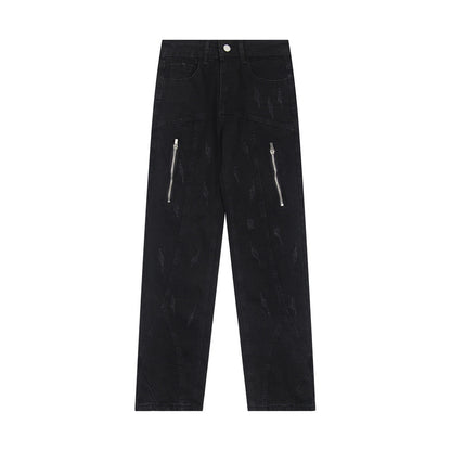 Men's Heavy Industry Wash Denim Trousers