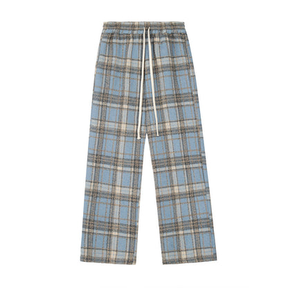 Men's Fashion Personality Plaid Casual Trousers