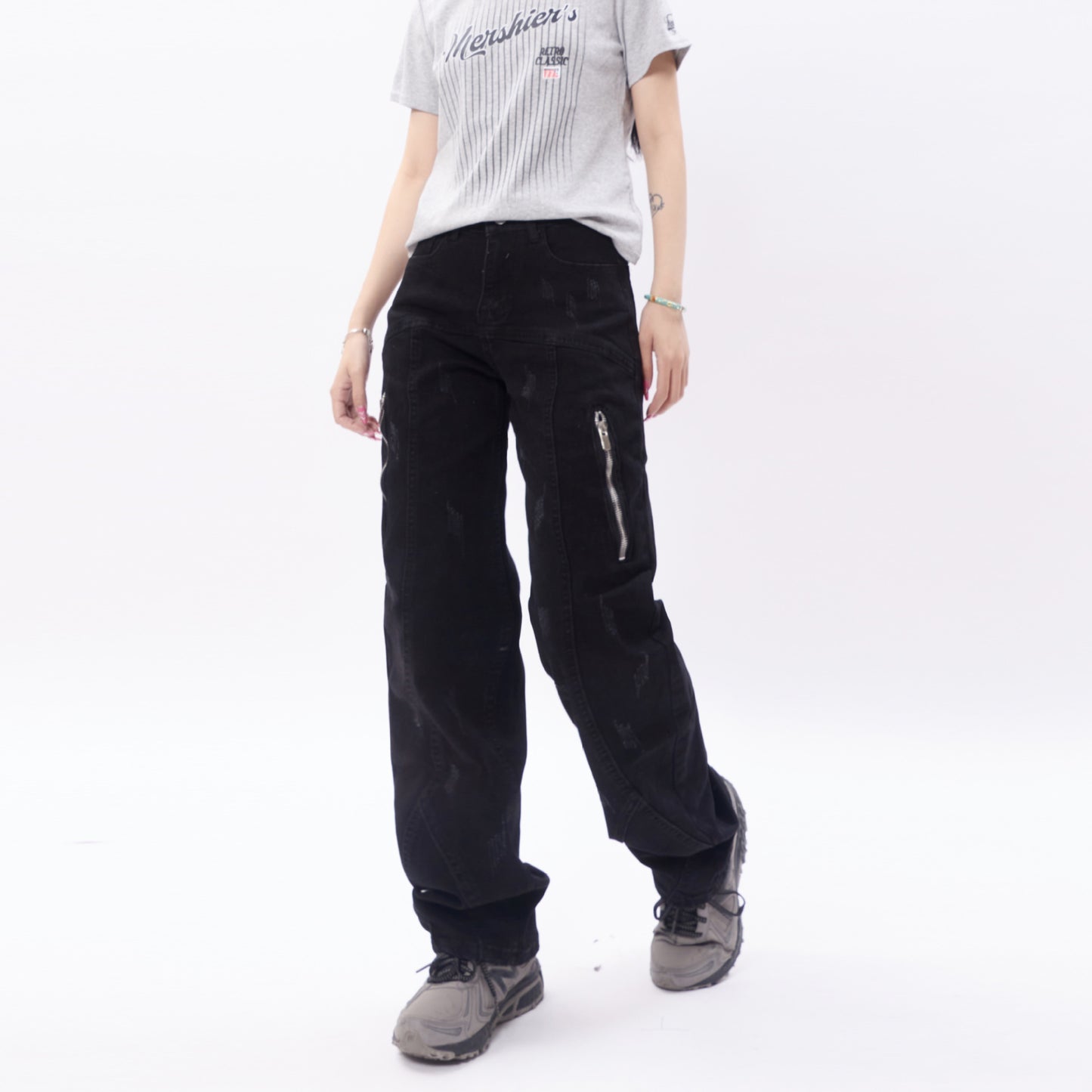 Men's Heavy Industry Wash Denim Trousers