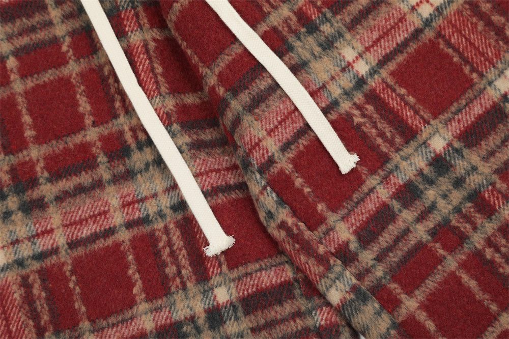 Men's Fashion Personality Plaid Casual Trousers