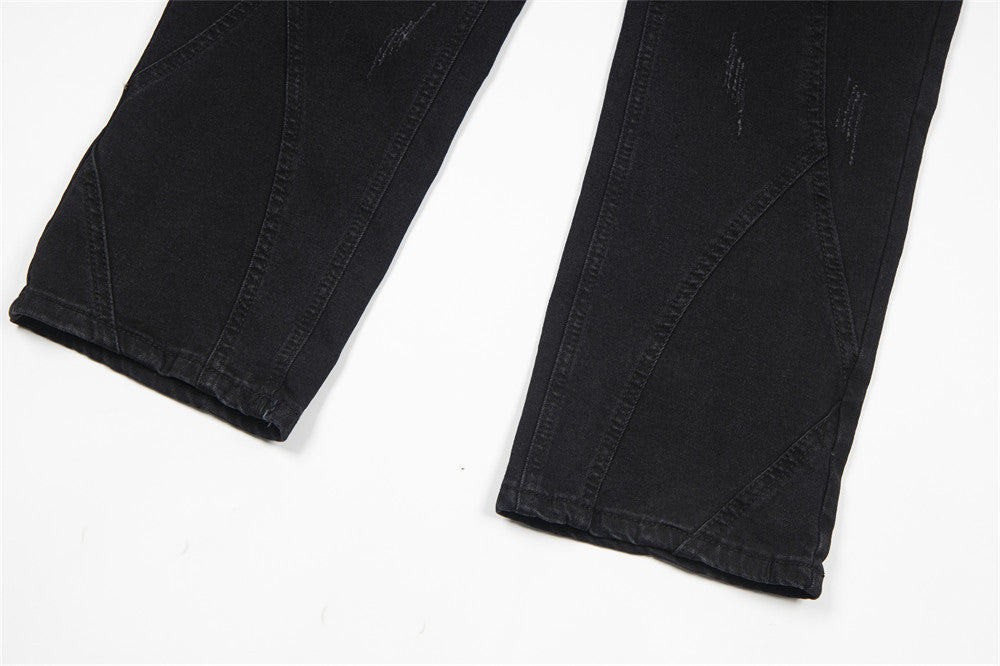 Men's Heavy Industry Wash Denim Trousers