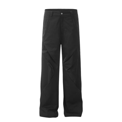 Men's Fashionable Solid Color Casual Trousers